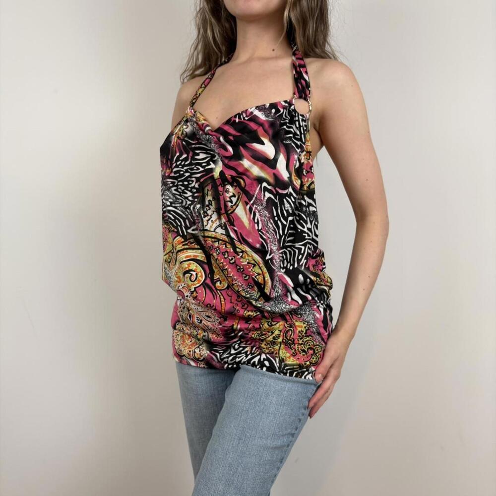 Women's Multi and Black Cami